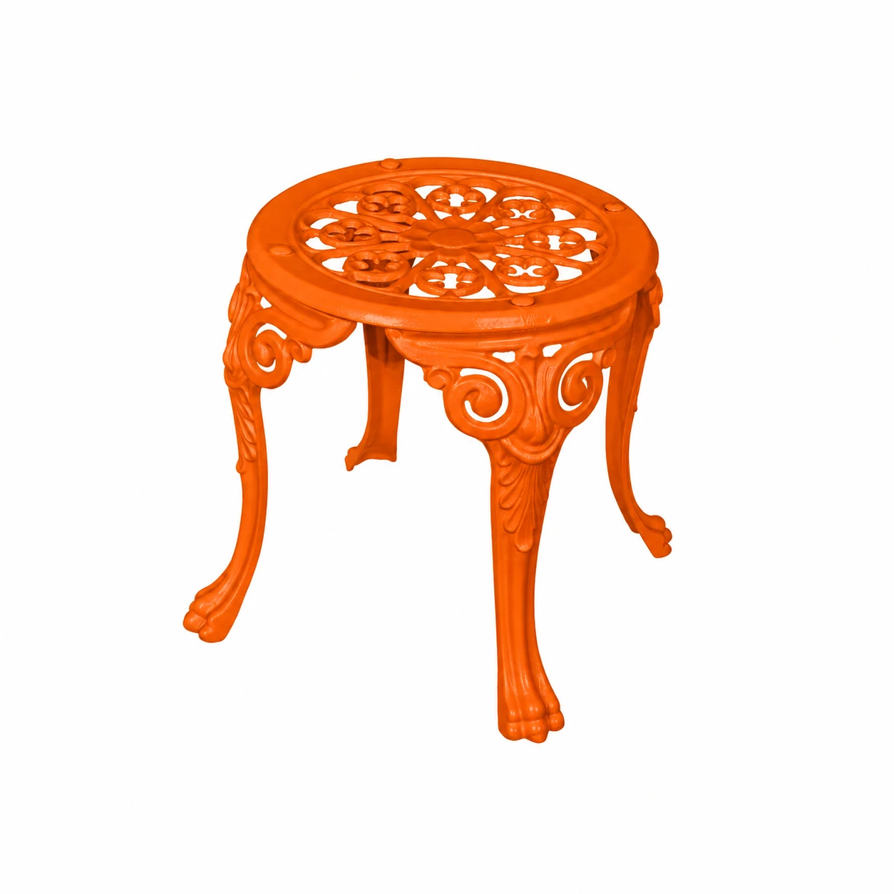 Farbansicht – Gartenhocker ohne Rückenlehne – Orange