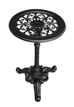 Mini-Gartentisch aus Gusseisen Ø 38 cm – Dreiecksfuß
