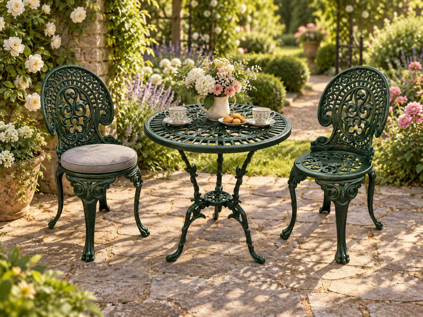 Beispielansicht: grünes Möbelset im Garten